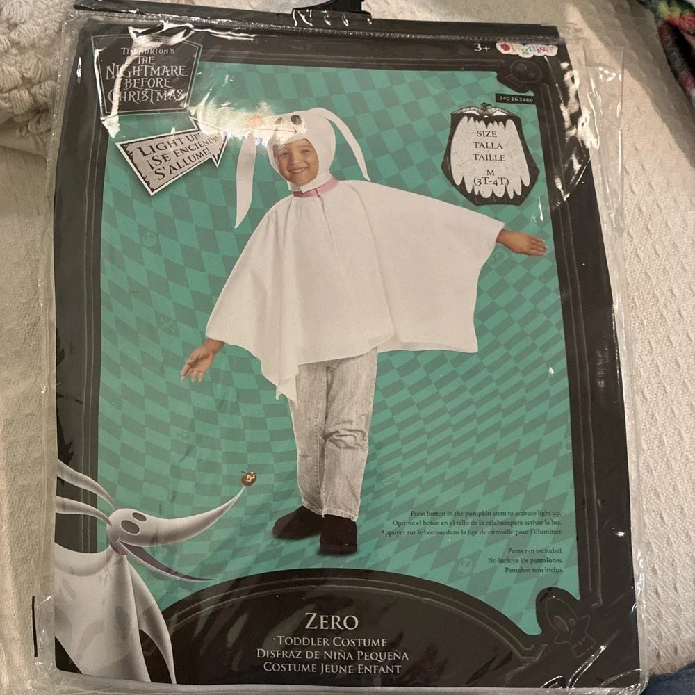 Disguise disney Zero Nightmare Before Christmas Boys 3T-4T Costume Disney - Picture 7 of 12